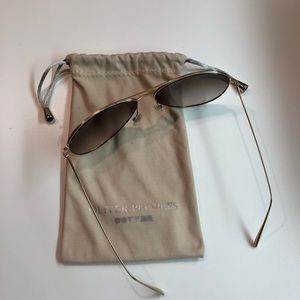 Oliver People’s Gold Radiant Aviators